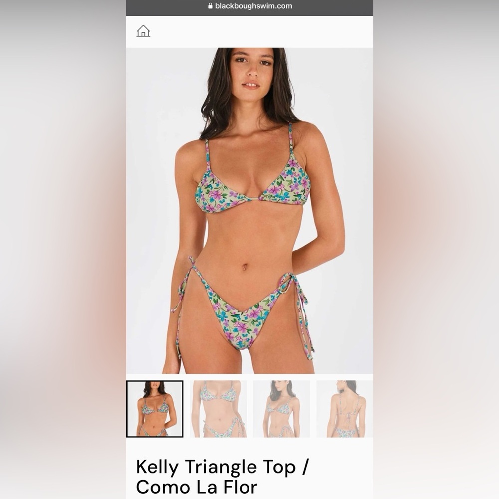Blackbough Kelly Triangle Top in Como La Flor Size M